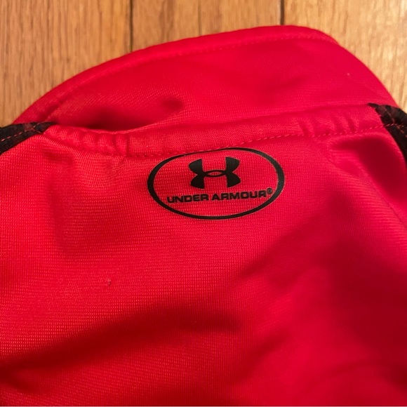 Little boys under armour red track jacket/ athletic zip up. Size 4. - Picture 4 of 4